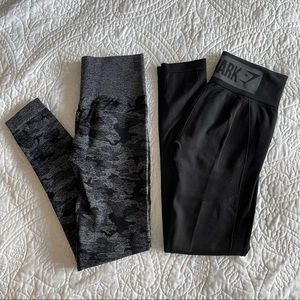 (2) Gymshark Flex High Waisted Leggings
